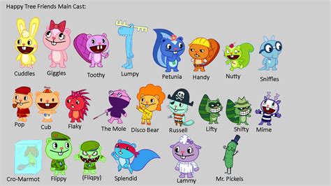 happy tree friends characters|happy tree friends characters age.